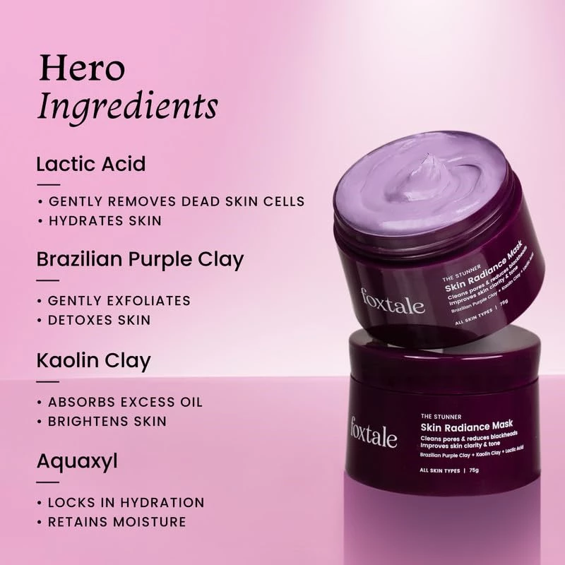 Foxtale De-Tan Face Mask for Glowing Skin, 75 g-3.webp